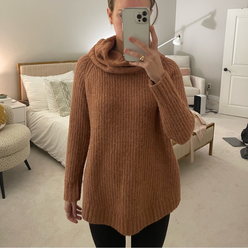 Nectar Clothing orange turtleneck sweater